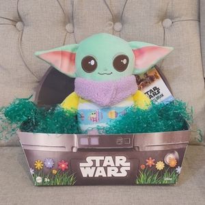 Baby Yoda Plush Grogu Star Wars Easter NWT Kids Stuffed Animal Egg Mandalorian